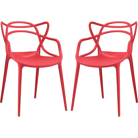 Grafton Dining Armchair (Set of 2) by Evans & Londeen. Made from plastic foot guide in a modern style.