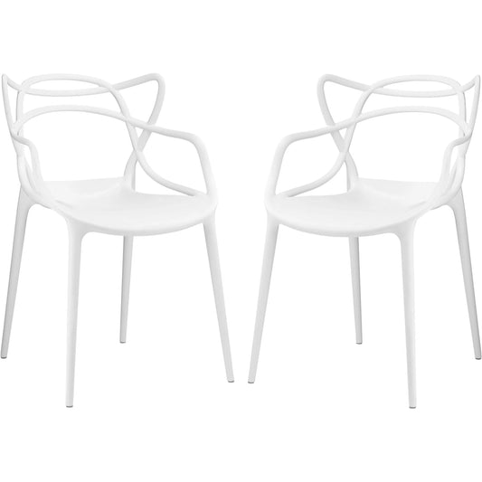Grafton Dining Armchair (Set of 2) by Evans & Londeen. Made from plastic foot guide in a modern style.