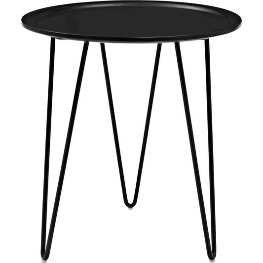 Paddock Side Table by Evans & Londeen. Made from 10mmt matte painted mdf top, powder coated steel legs with 4pcs pe foot pad. kd construction in a modern style.