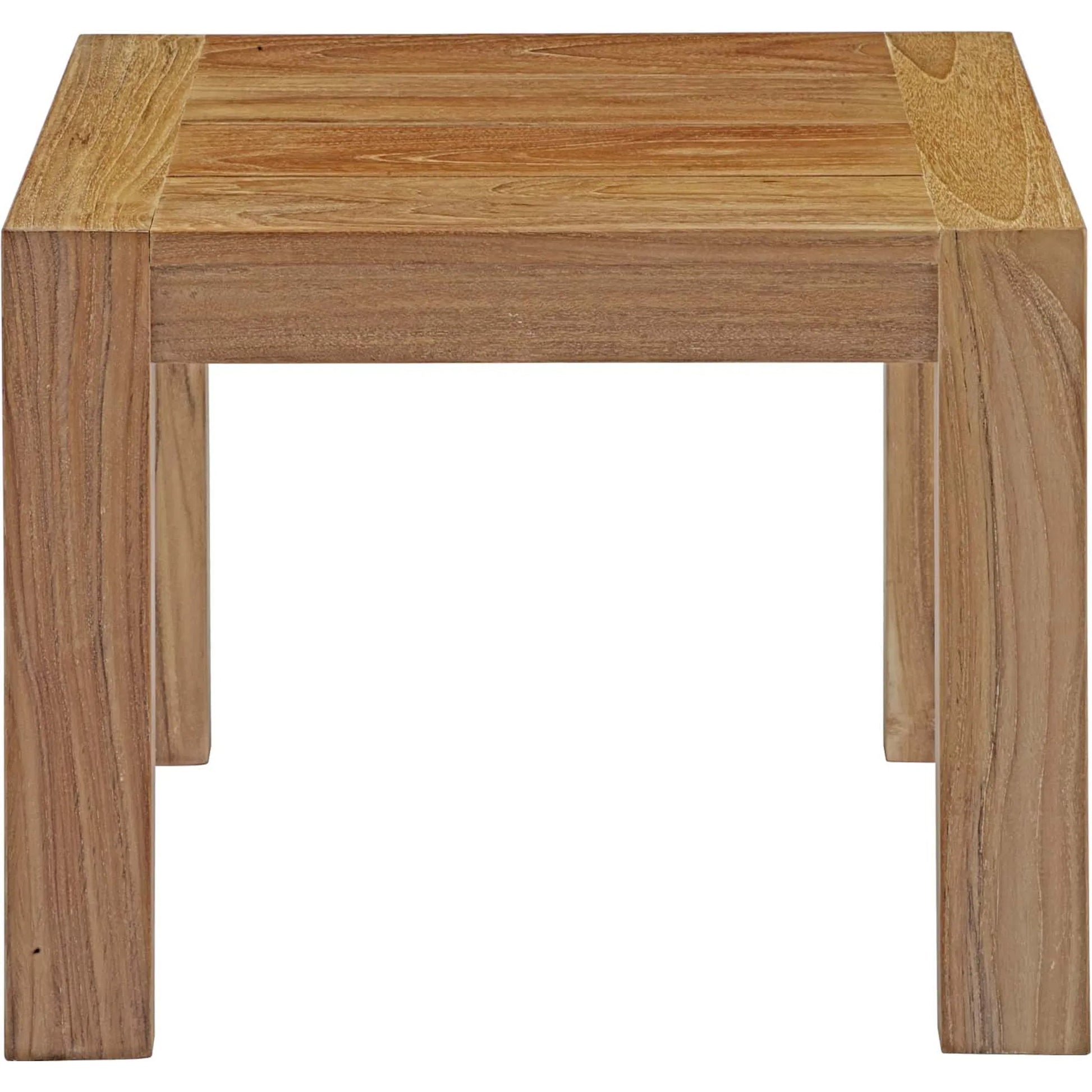 Natalia Wood Side Table by Evans & Londeen in natural. Made from teak solid wood kd structure in a modern style.