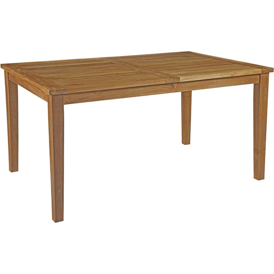 Andover Outdoor Dining Table by Evans & Londeen in natural. Made from unique in a transitional style.