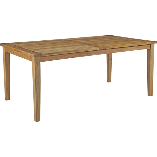 Andover Outdoor Dining Table by Evans & Londeen in natural. Made from unique in a transitional style.