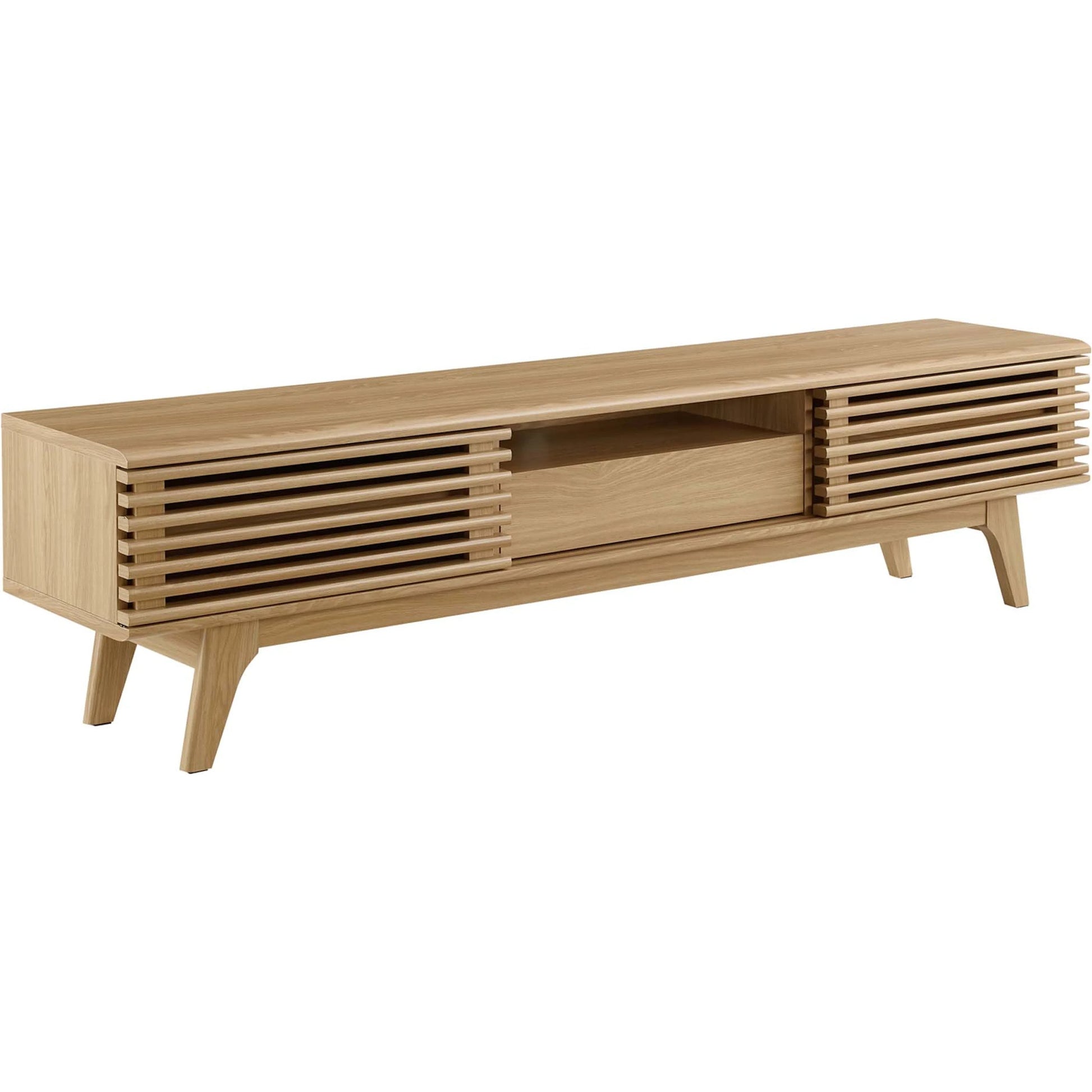 Rennell 70" TV Stand by Evans & Londeen. Made from particle board, mdf in a modern style.