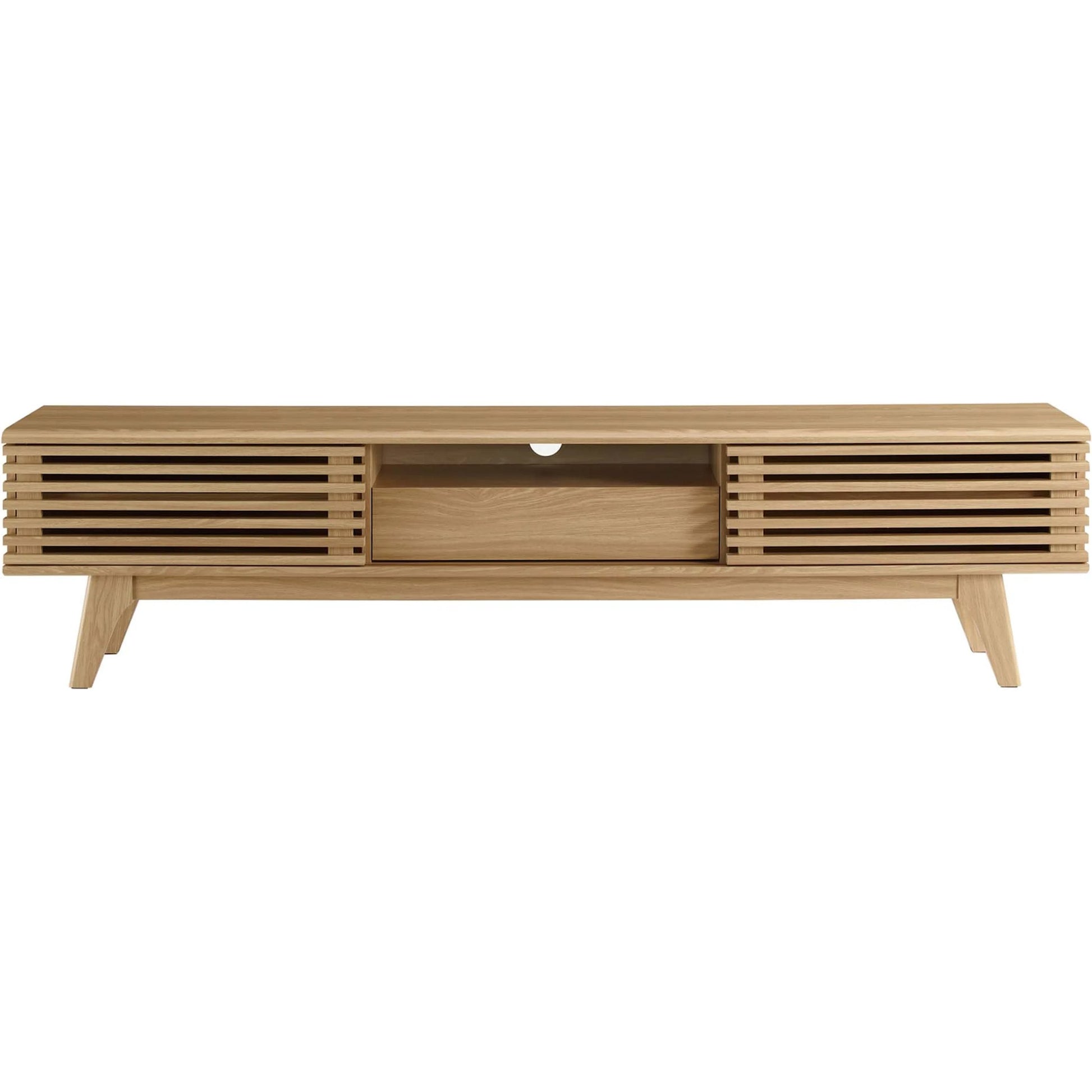 Rennell 70" TV Stand by Evans & Londeen. Made from particle board, mdf in a modern style.