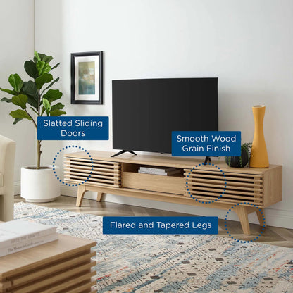 Rennell 70" TV Stand by Evans & Londeen. Made from particle board, mdf in a modern style.