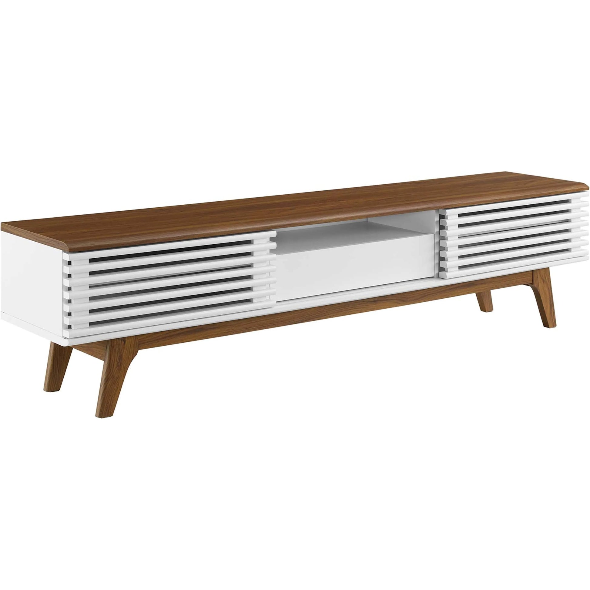 Rennell 70" TV Stand by Evans & Londeen. Made from particle board, mdf in a modern style.