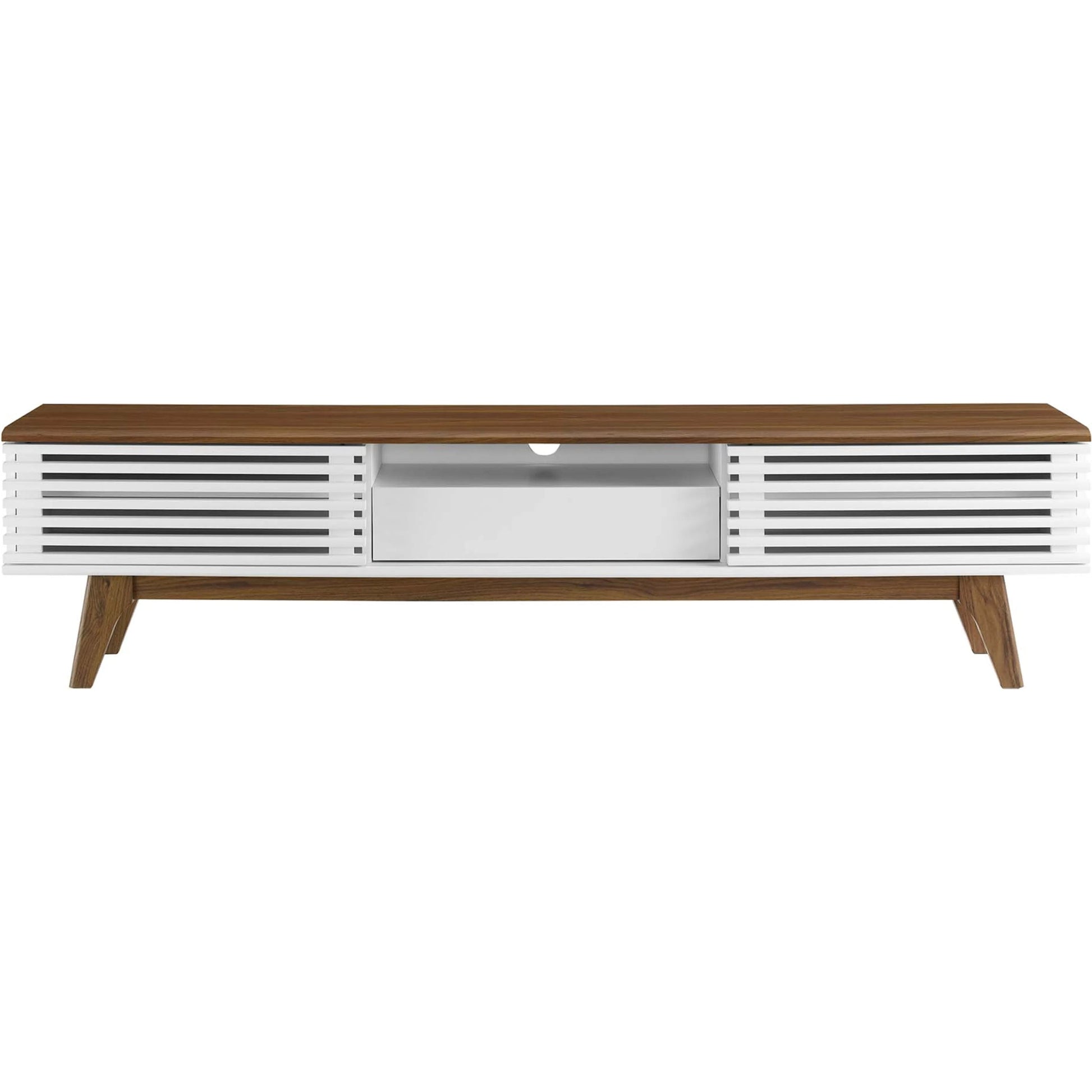 Rennell 70" TV Stand by Evans & Londeen. Made from particle board, mdf in a modern style.