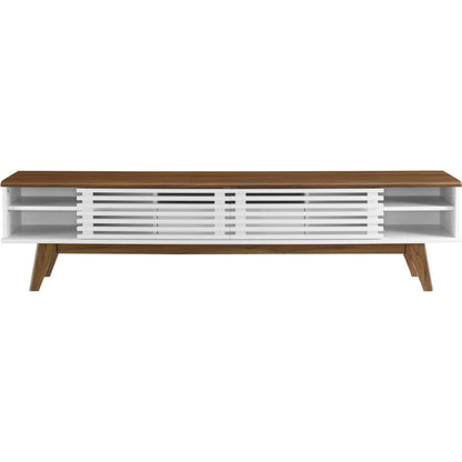 Rennell 70" TV Stand by Evans & Londeen. Made from particle board, mdf in a modern style.