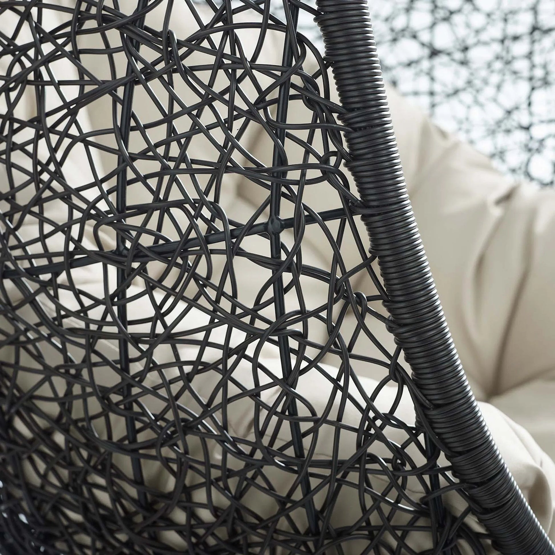 Lucas Sunbrella® Swing Lounge Chair Without Stand by Evans & Londeen. Made from powder coated steel frame in a coastal style.