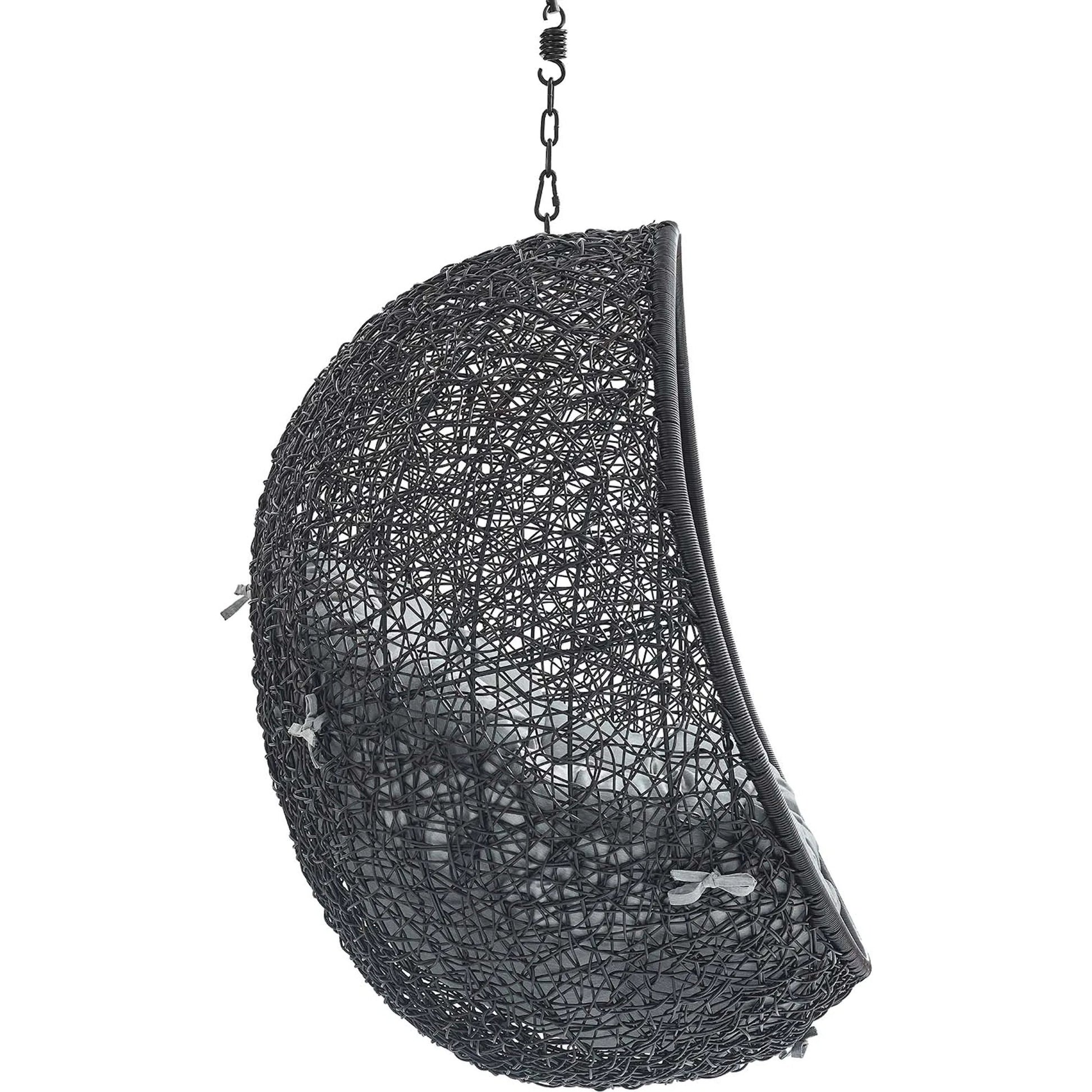 Lucas Sunbrella® Swing Lounge Chair Without Stand by Evans & Londeen. Made from powder coated steel frame in a coastal style.