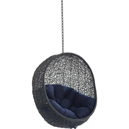 Lucas Sunbrella® Swing Lounge Chair Without Stand by Evans & Londeen. Made from powder coated steel frame in a coastal style.