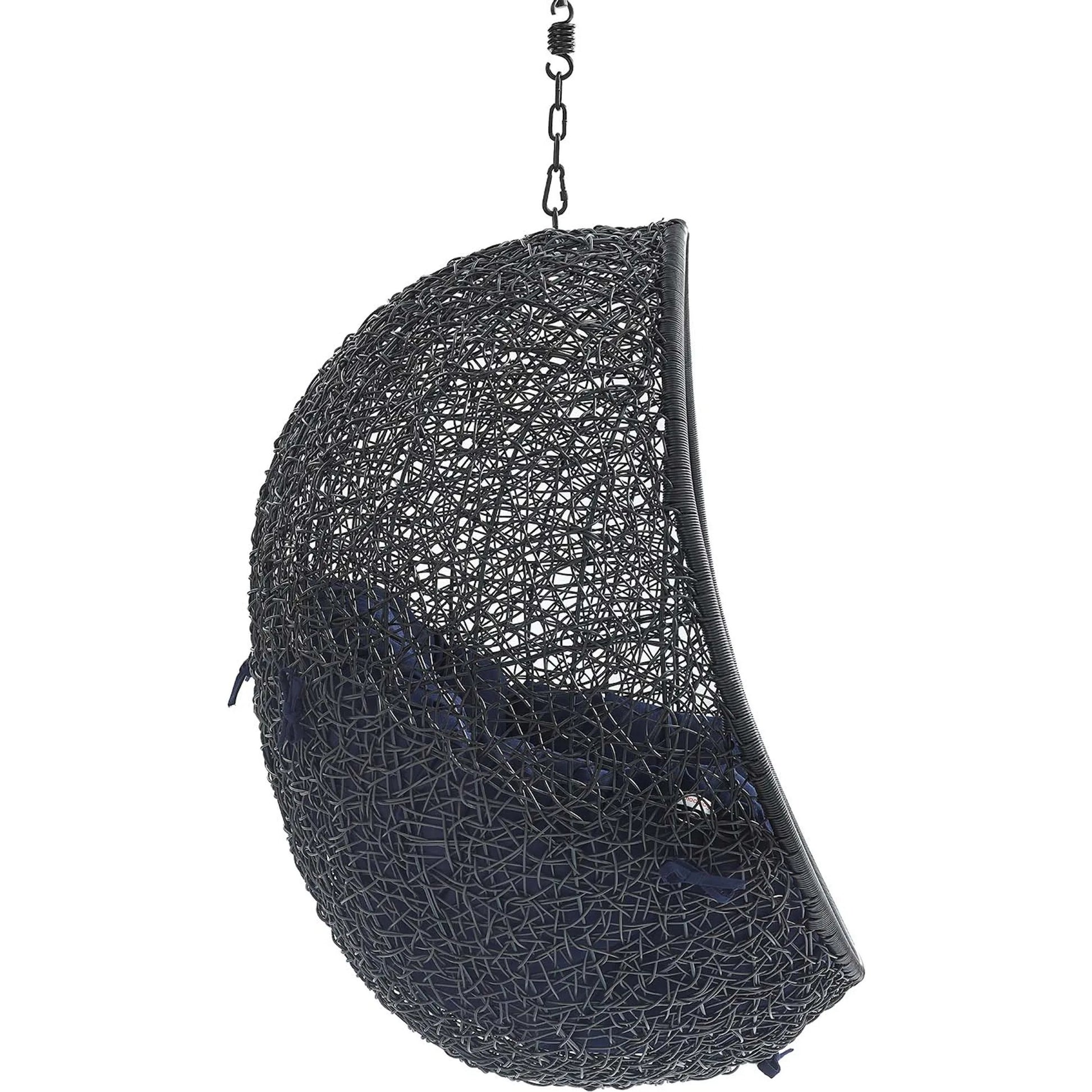 Lucas Sunbrella® Swing Lounge Chair Without Stand by Evans & Londeen. Made from powder coated steel frame in a coastal style.