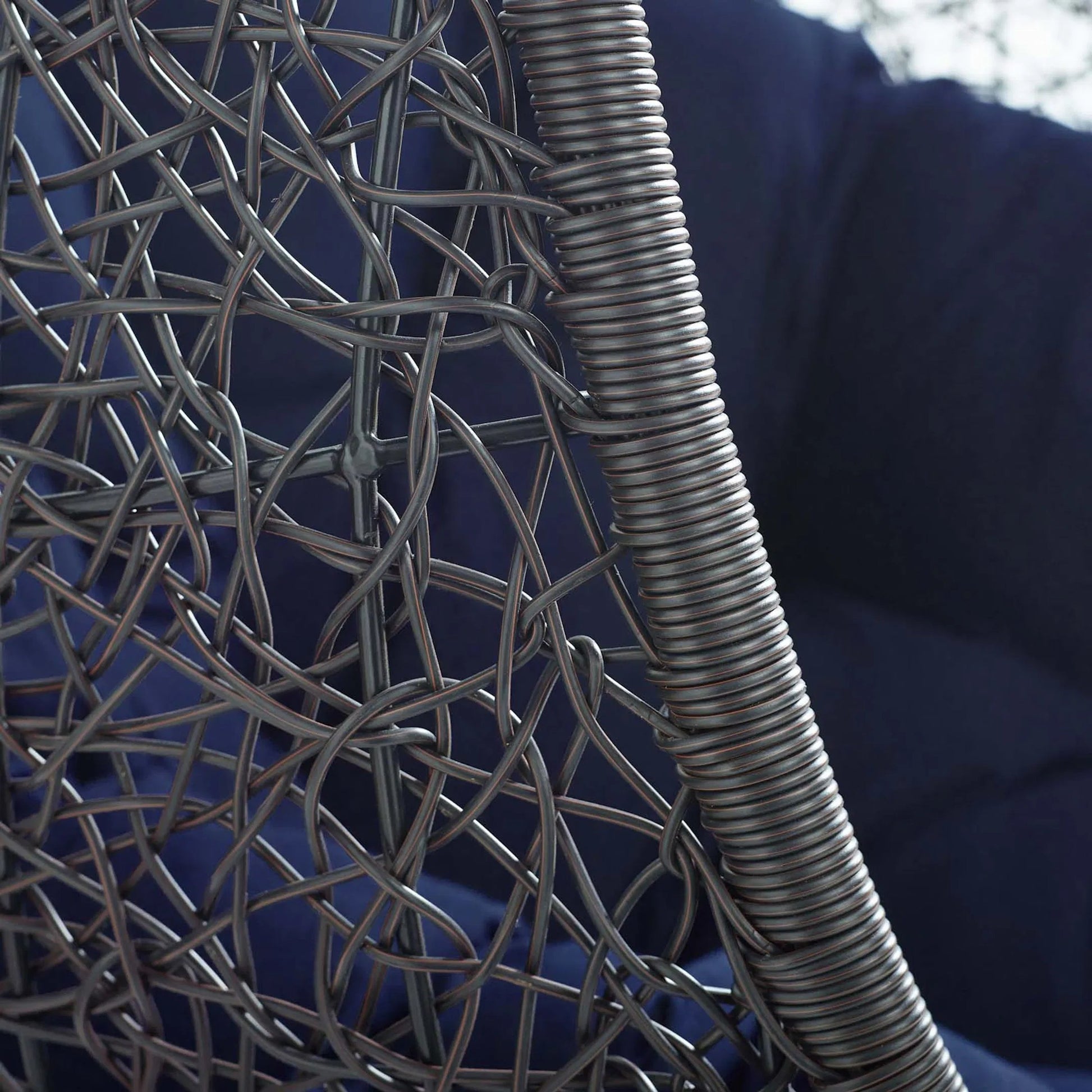 Lucas Sunbrella® Swing Lounge Chair Without Stand by Evans & Londeen. Made from powder coated steel frame in a coastal style.