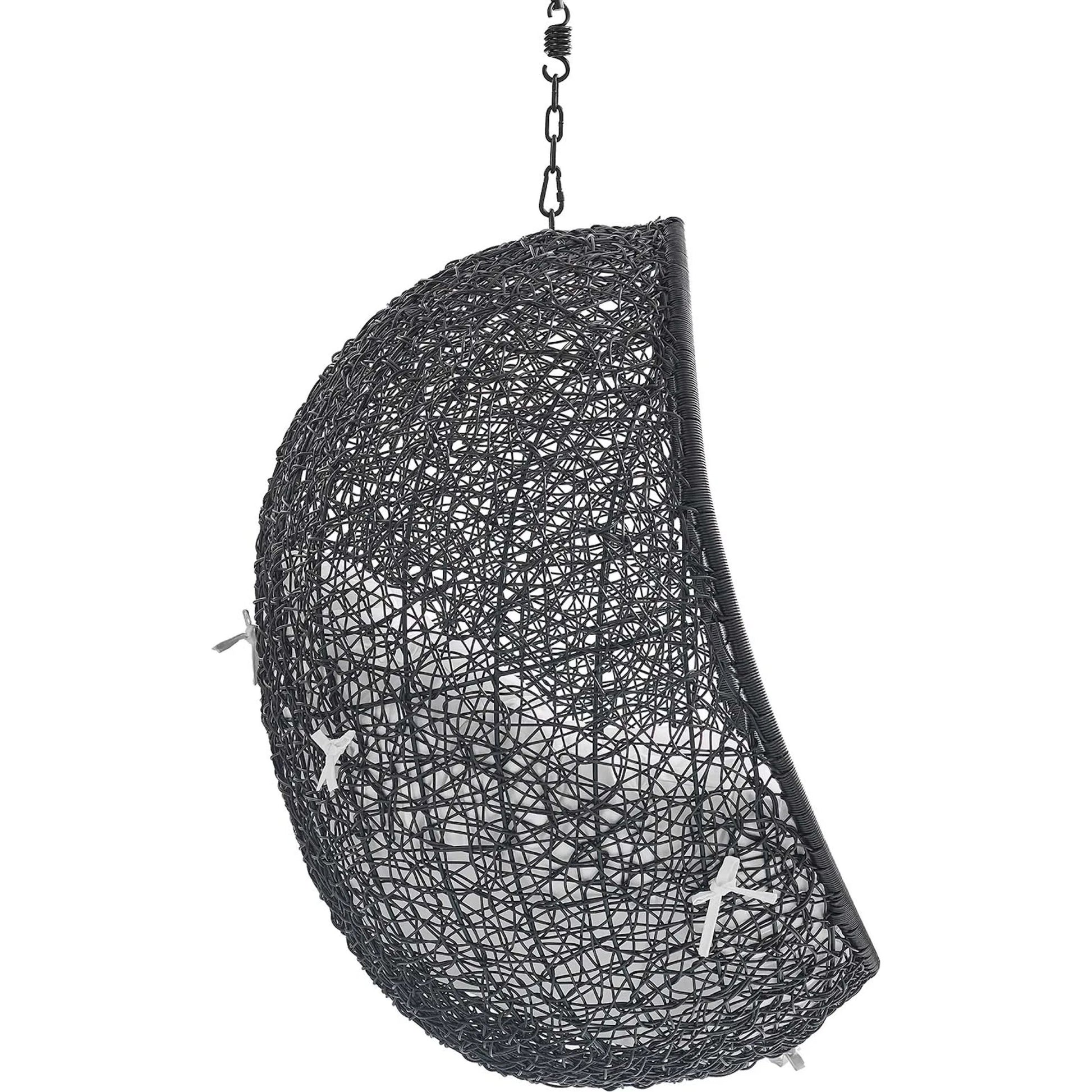 Lucas Sunbrella® Swing Lounge Chair Without Stand by Evans & Londeen. Made from powder coated steel frame in a coastal style.