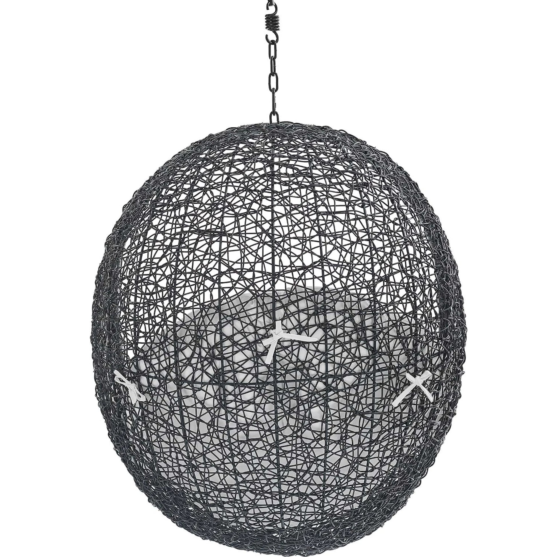 Lucas Sunbrella® Swing Lounge Chair Without Stand by Evans & Londeen. Made from powder coated steel frame in a coastal style.