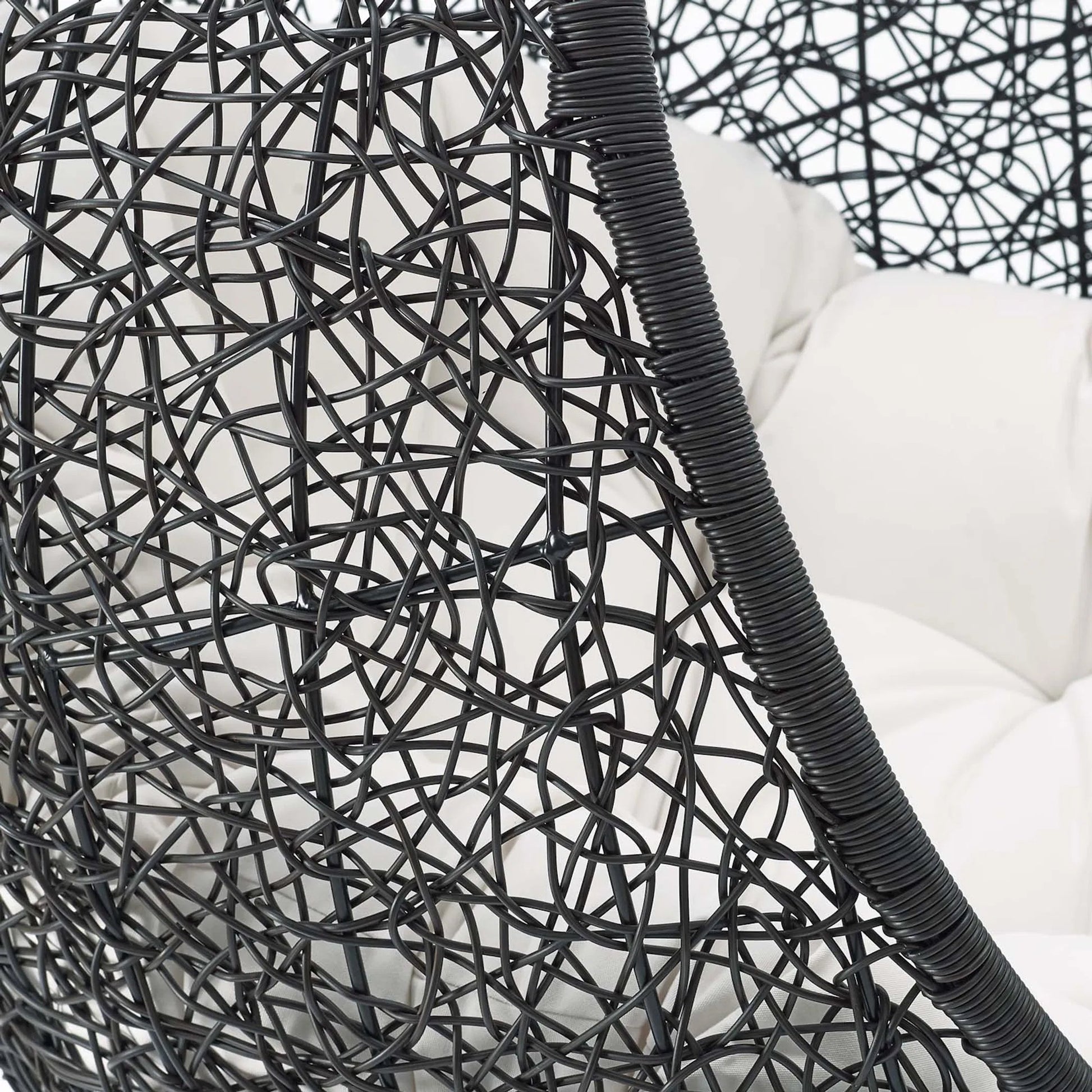 Lucas Sunbrella® Swing Lounge Chair Without Stand by Evans & Londeen. Made from powder coated steel frame in a coastal style.