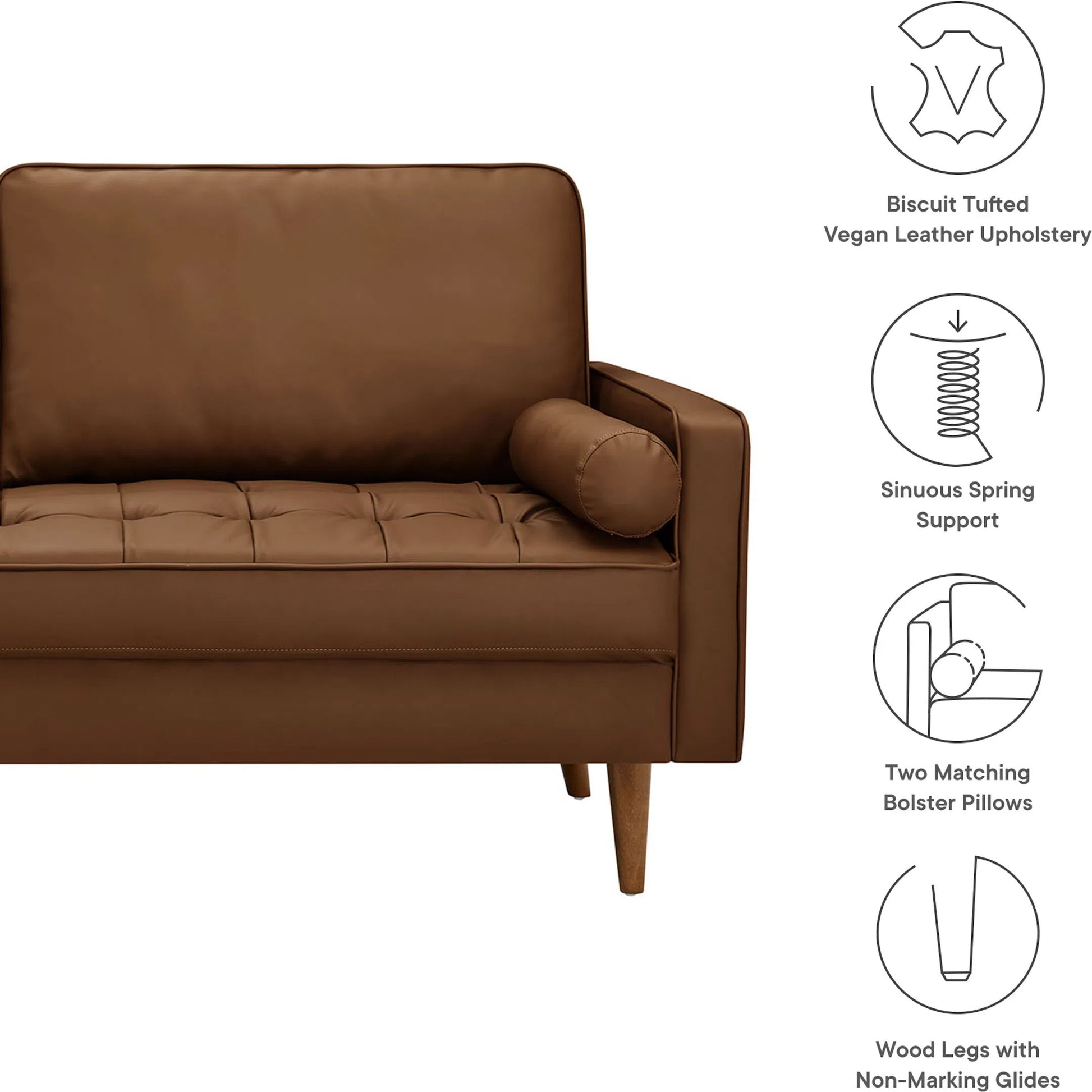 Teton Vegan Sofa by Evans & Londeen. Made from unique in a modern style.