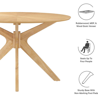 Paw 47" Round Wood Dining Table by Evans & Londeen. Made from unique in a modern style.
