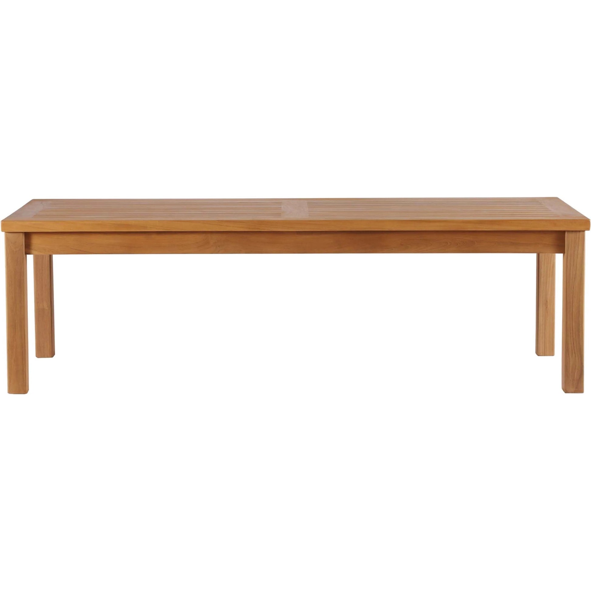 Natalia Teak Wood Coffee Table by Evans & Londeen in natural. Made from unique in a coastal style.