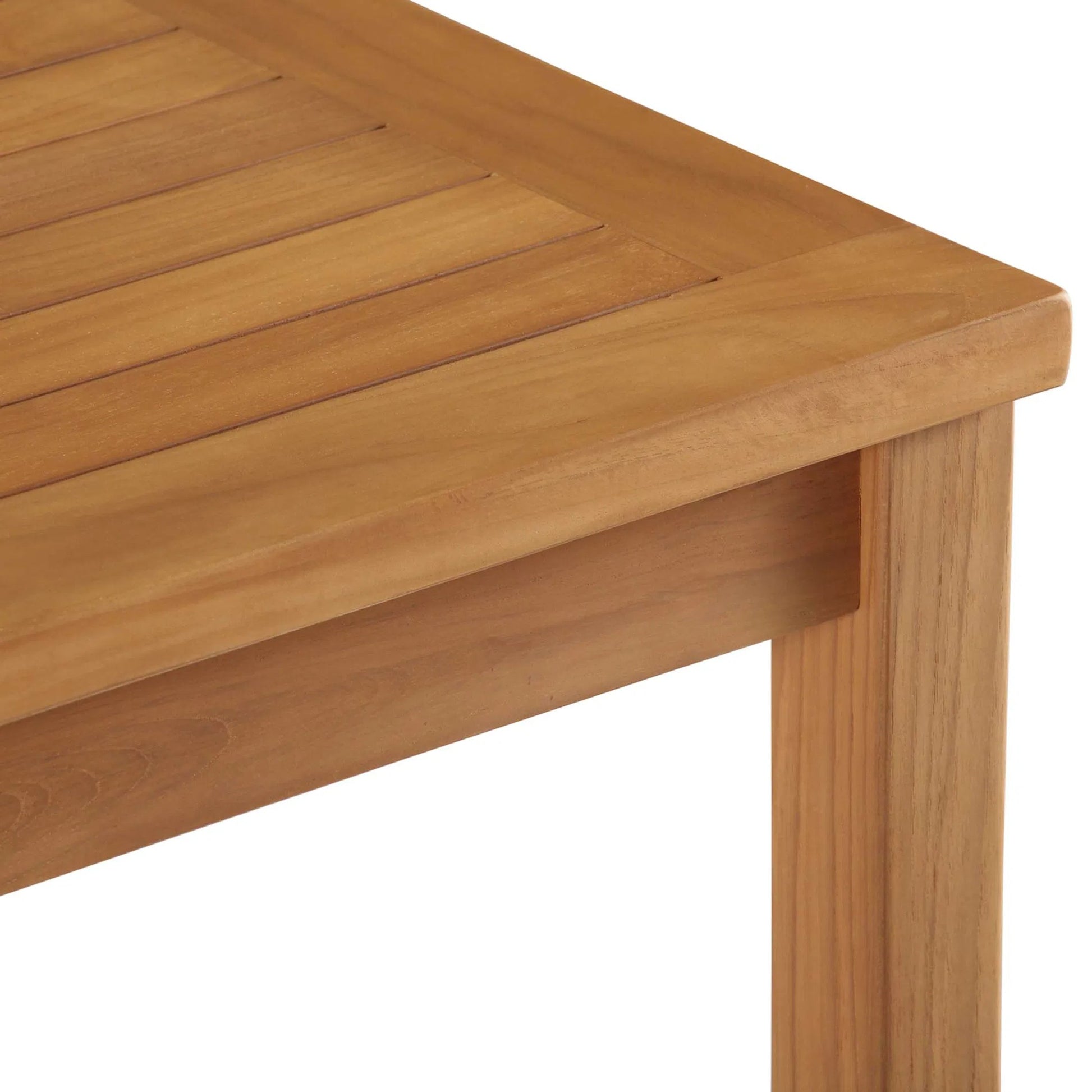 Natalia Teak Wood Coffee Table by Evans & Londeen in natural. Made from unique in a coastal style.