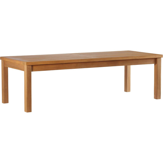 Natalia Teak Wood Coffee Table by Evans & Londeen in natural. Made from unique in a coastal style.