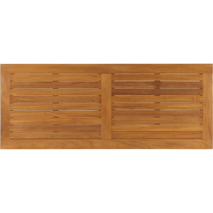 Natalia Teak Wood Coffee Table by Evans & Londeen in natural. Made from unique in a coastal style.