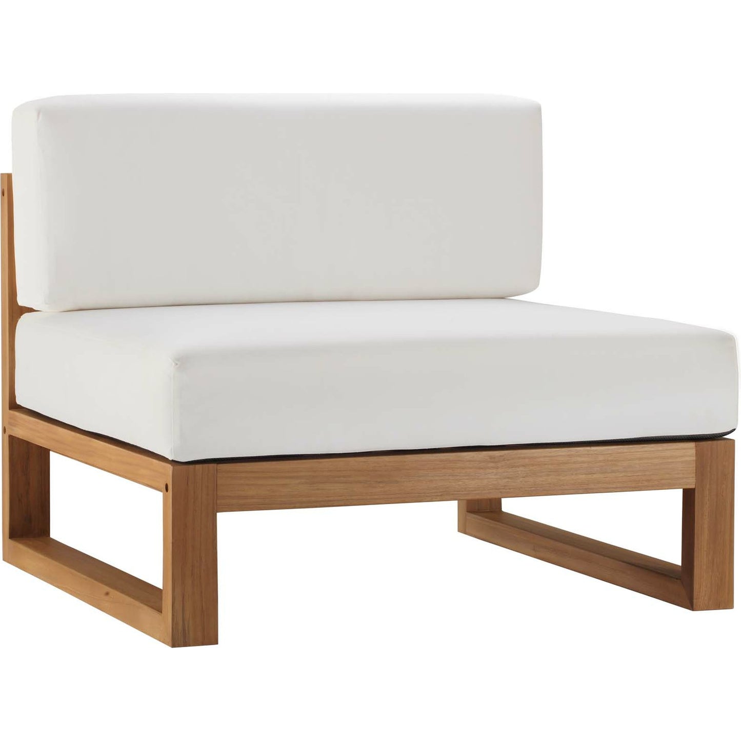 001 SI-1712913 | Primary Silo | Natalia Teak Wood Armless Chair by Evans & Londeen in natural white. Made from unique in a coastal style.