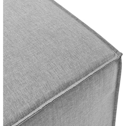 Foote Sectional Sofa Ottoman by Evans & Londeen. Made from foam density 28kg, m3, french piping 10mm, aluminum tube 20*20*1.2mm，φ16*1.2mm in a modern style.