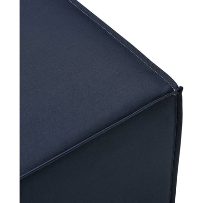 Foote Sectional Sofa Ottoman by Evans & Londeen. Made from foam density 28kg, m3, french piping 10mm, aluminum tube 20*20*1.2mm，φ16*1.2mm in a modern style.