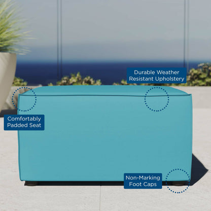 Foote Sectional Sofa Ottoman by Evans & Londeen. Made from foam density 28kg, m3, french piping 10mm, aluminum tube 20*20*1.2mm，φ16*1.2mm in a modern style.