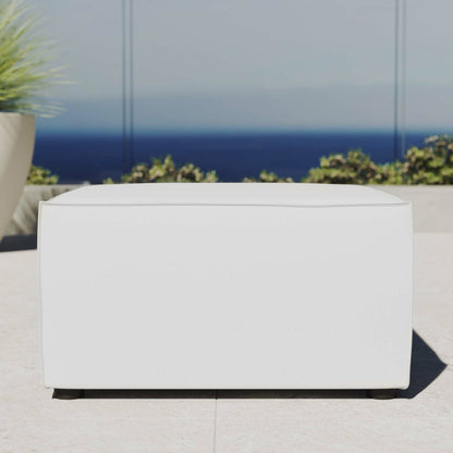 Foote Sectional Sofa Ottoman by Evans & Londeen. Made from foam density 28kg, m3, french piping 10mm, aluminum tube 20*20*1.2mm，φ16*1.2mm in a modern style.