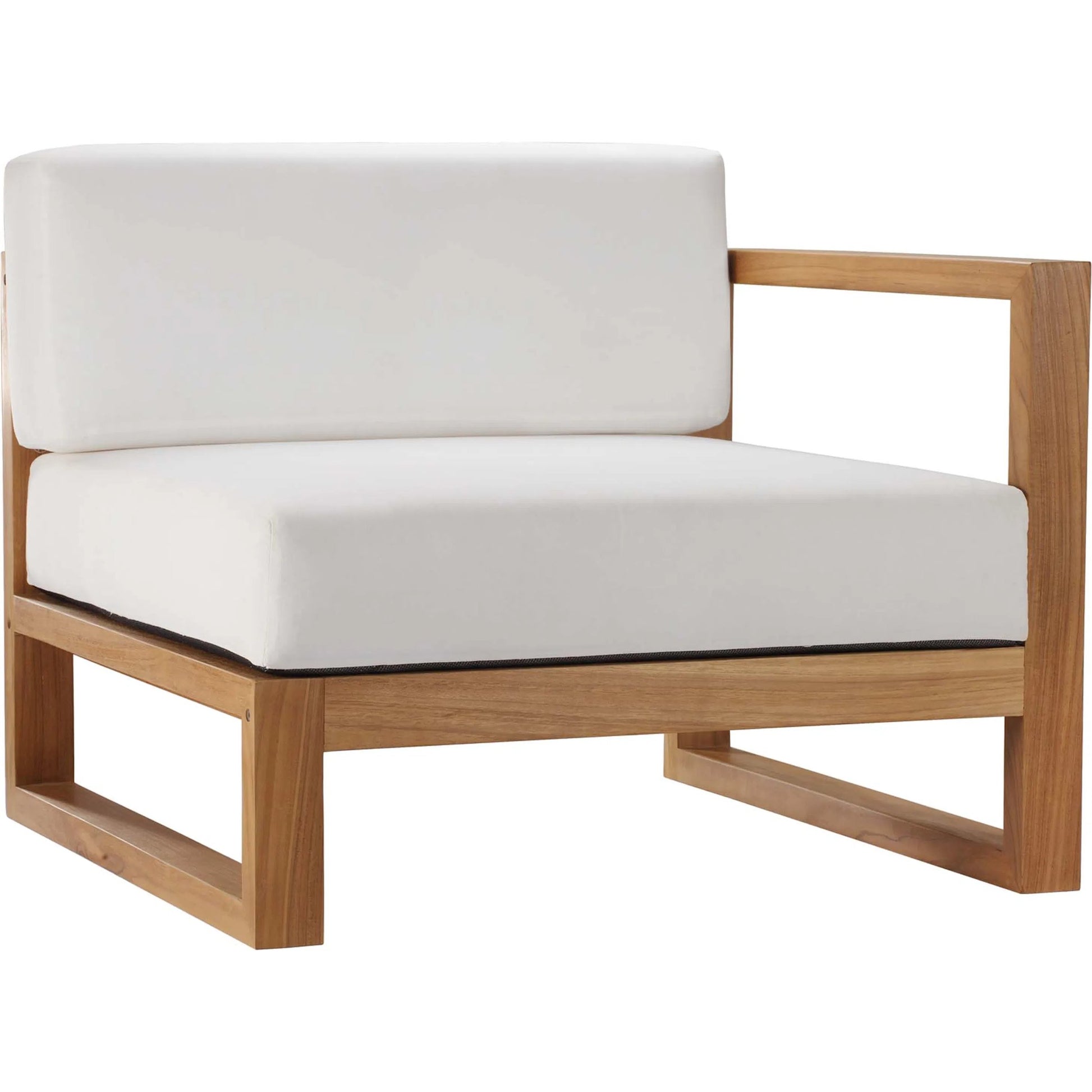 Natalia 3-Piece Teak Wood Sectional Sofa Set by Evans & Londeen in natural white. Made from unique in a modern style.