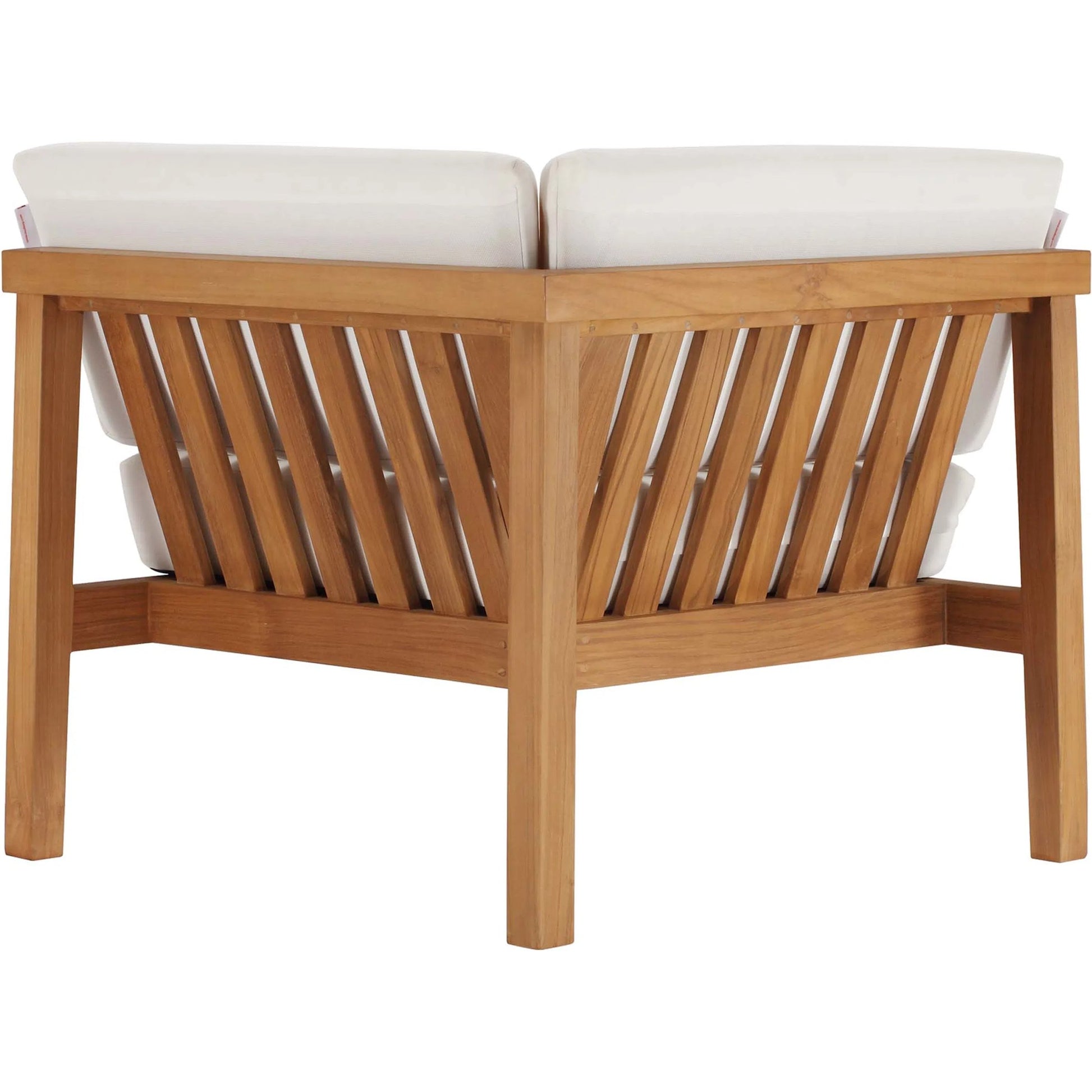 Ellie 3-Piece Teak Wood Sectional Sofa Set by Evans & Londeen in natural white. Made from fabric cartenza 130, foam density 22 in a modern style.