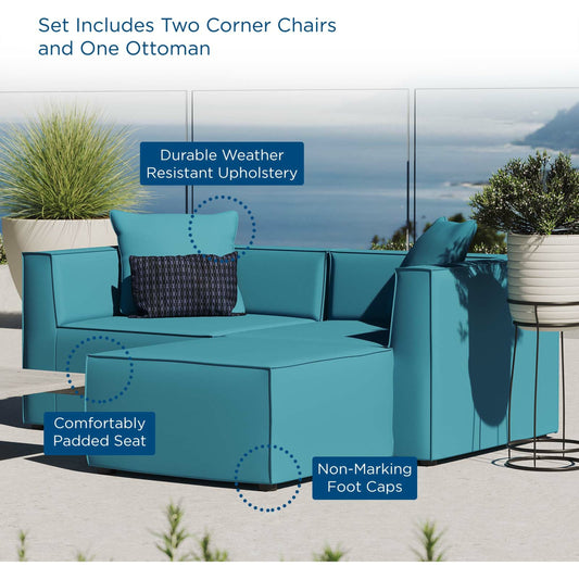 Foote Loveseat and Ottoman Set by Evans & Londeen. Made from foam density 28kg, m3, back cushion is filling with doll cotton, aluminum tube in a modern style.