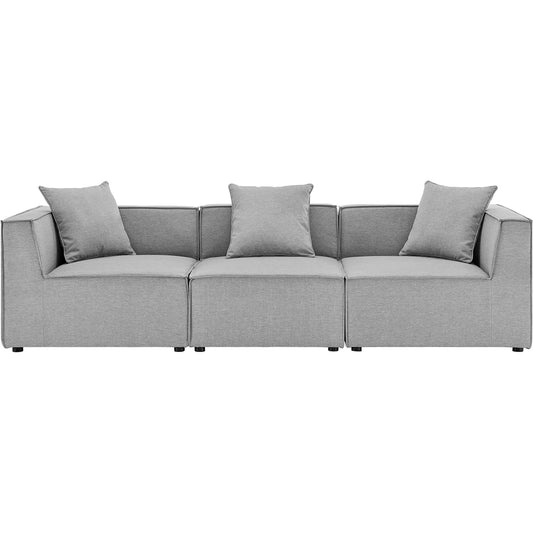 Foote 3-Piece Sectional Sofa by Evans & Londeen. Made from foam density 28kg, m3, back cushion is filling with doll cotton, aluminum tube in a modern style.