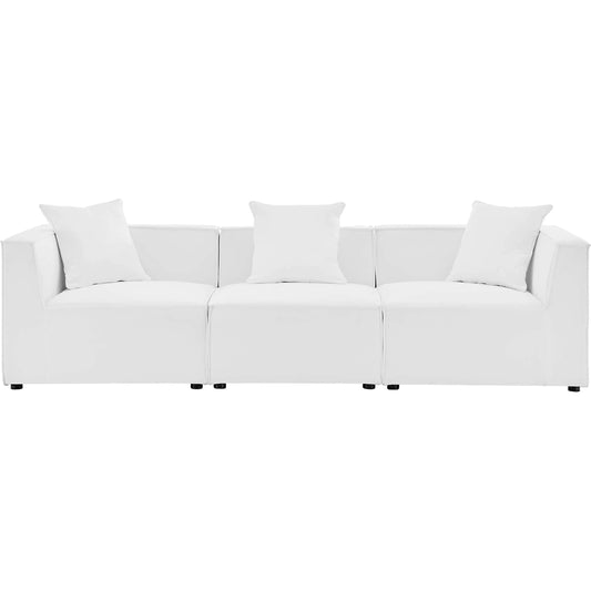 Foote 3-Piece Sectional Sofa by Evans & Londeen. Made from foam density 28kg, m3, back cushion is filling with doll cotton, aluminum tube in a modern style.