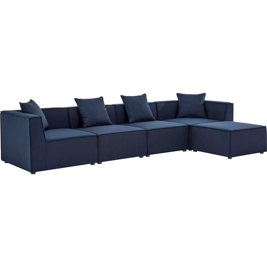 Foote 5-Piece Sectional Sofa by Evans & Londeen. Made from foam density 28kg, m3, back cushion is filling with doll cotton, aluminum tube in a modern style.