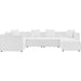 Foote 6-Piece Sectional Sofa by Evans & Londeen. Made from foam density 28kg, m3, back cushion is filling with doll cotton, aluminum tube in a modern style.