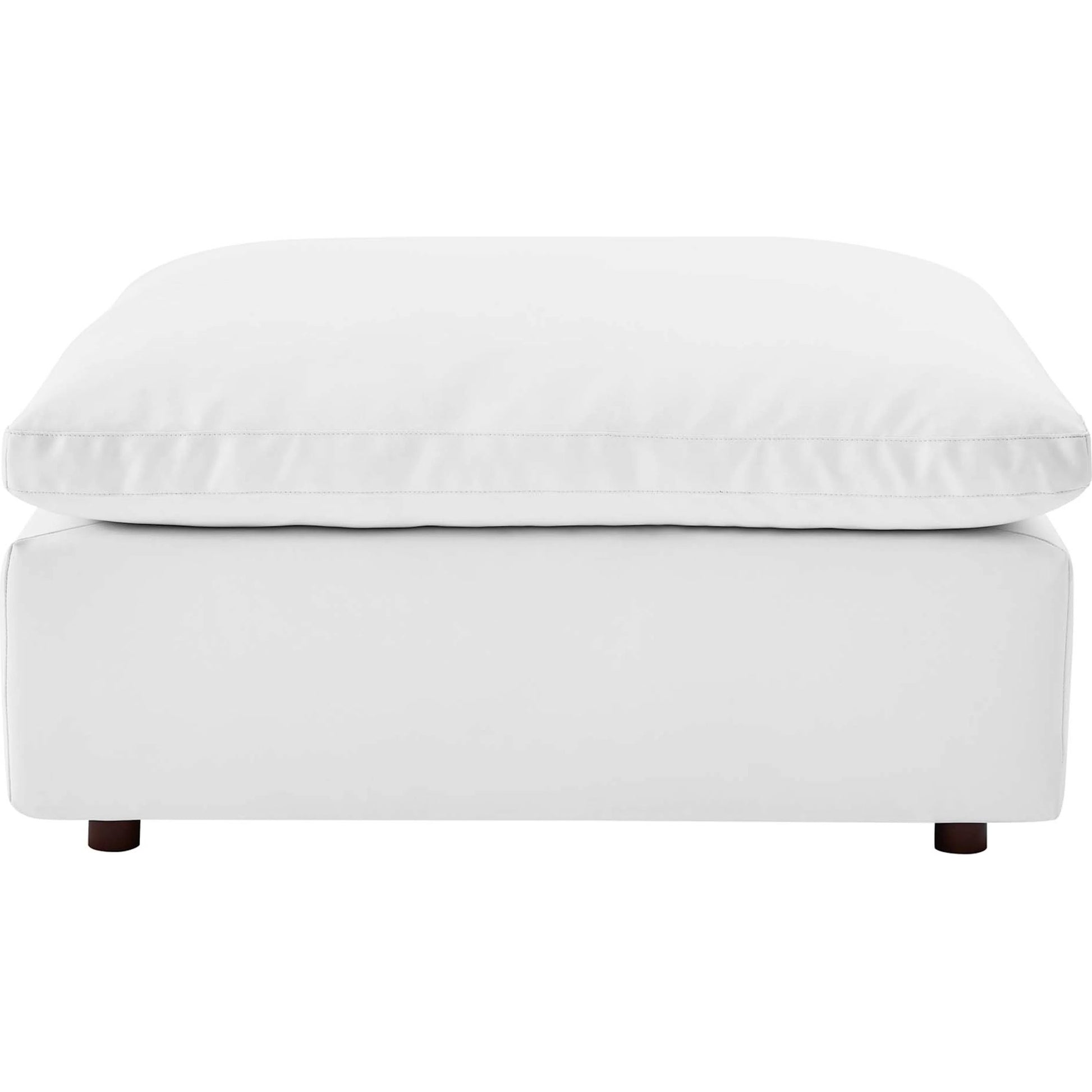 Wheatland Down Filled Overstuffed Vegan 5-Piece Sectional Sofa by Evans & Londeen in tan. Made from solid wood, plastic foot pad, spring pocket, m3 density foam, seat cushion: doll cotton 50%, down feather 50% in a modern style.