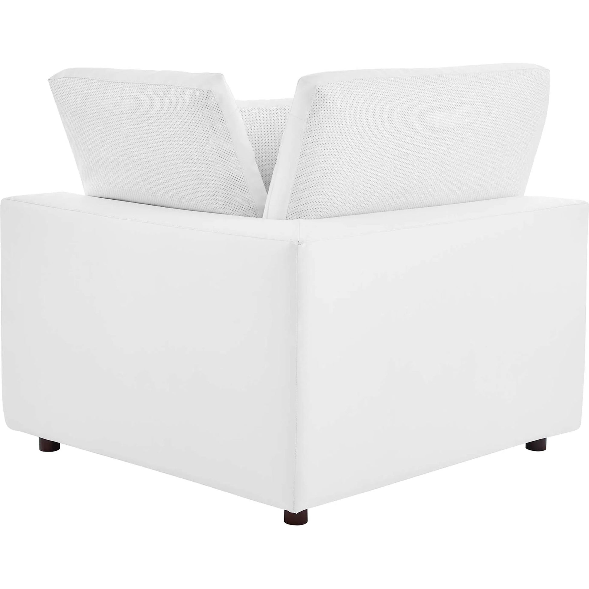 Wheatland Down Filled Overstuffed Vegan 6-Piece Sectional Sofa by Evans & Londeen in tan. Made from solid wood, plastic foot pad, spring pocket, m3 density foam, seat cushion: doll cotton 50%, down feather 50% in a modern style.