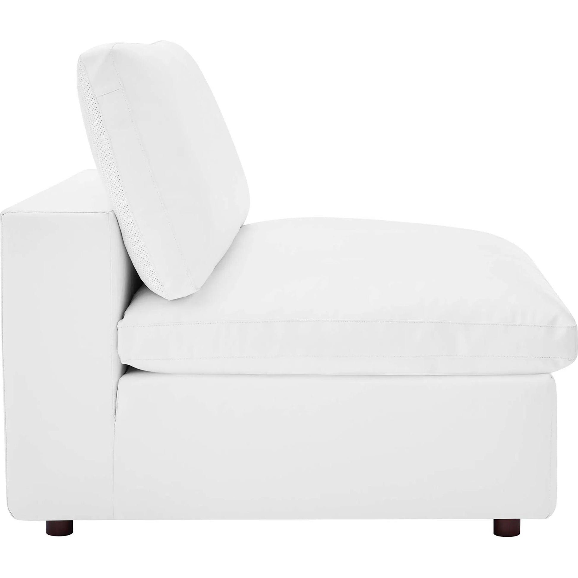 Wheatland Down Filled Overstuffed Vegan 6-Piece Sectional Sofa by Evans & Londeen in tan. Made from solid wood, plastic foot pad, spring pocket, m3 density foam, seat cushion: doll cotton 50%, down feather 50% in a modern style.