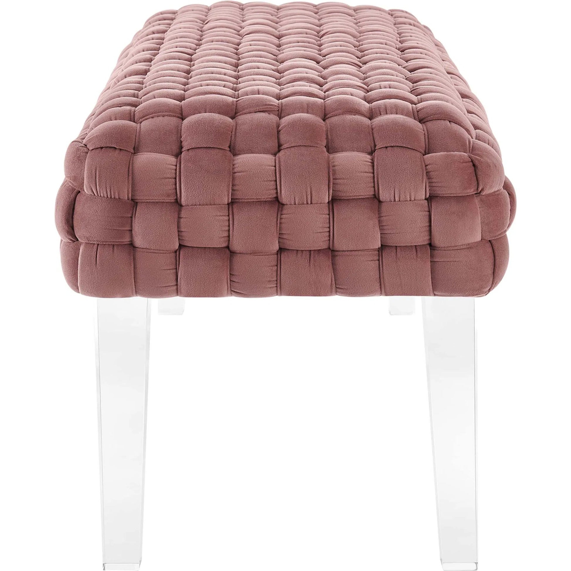Skagway Woven Ottoman by Evans & Londeen. Made from plywood, seat: top foam density 38kg, m3 with thickness 20mm, 100% polyester, white foot pad at the bottom, solid wood in a modern style.