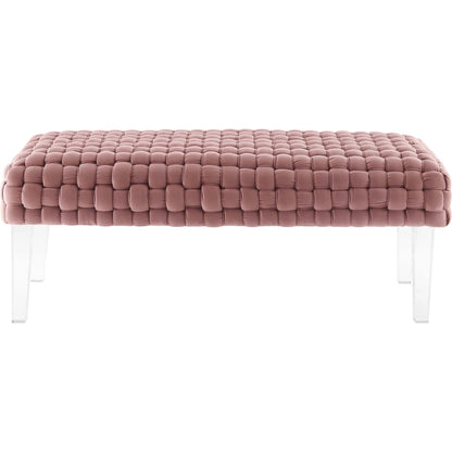 Skagway Woven Ottoman by Evans & Londeen. Made from plywood, seat: top foam density 38kg, m3 with thickness 20mm, 100% polyester, white foot pad at the bottom, solid wood in a modern style.