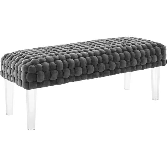 Skagway Woven Ottoman by Evans & Londeen. Made from plywood, seat: top foam density 38kg, m3 with thickness 20mm, 100% polyester, white foot pad at the bottom, solid wood in a modern style.