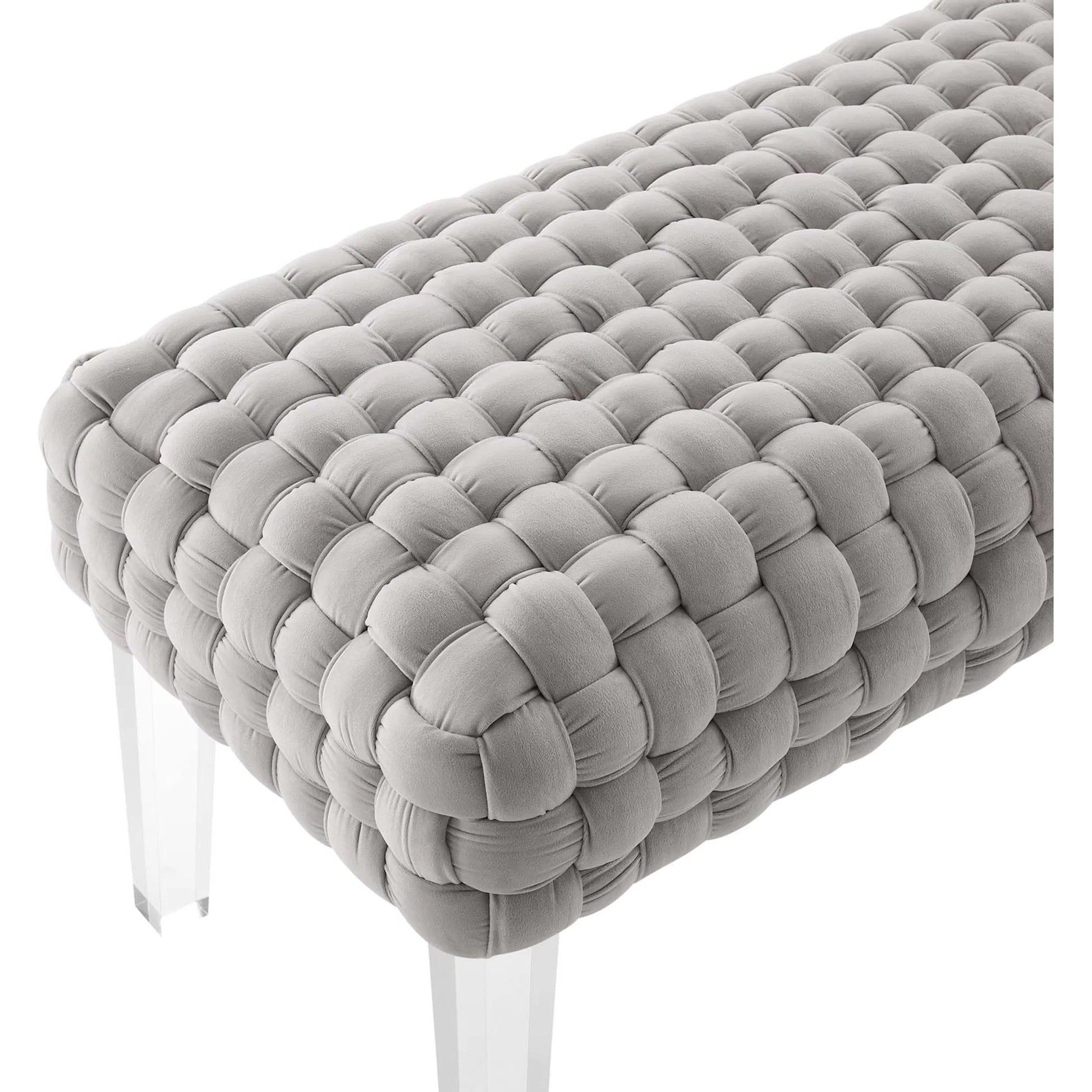 Skagway Woven Ottoman by Evans & Londeen. Made from plywood, seat: top foam density 38kg, m3 with thickness 20mm, 100% polyester, white foot pad at the bottom, solid wood in a modern style.