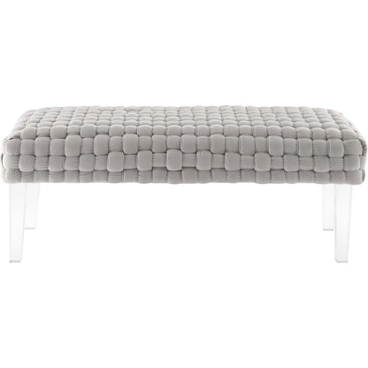 Skagway Woven Ottoman by Evans & Londeen. Made from plywood, seat: top foam density 38kg, m3 with thickness 20mm, 100% polyester, white foot pad at the bottom, solid wood in a modern style.