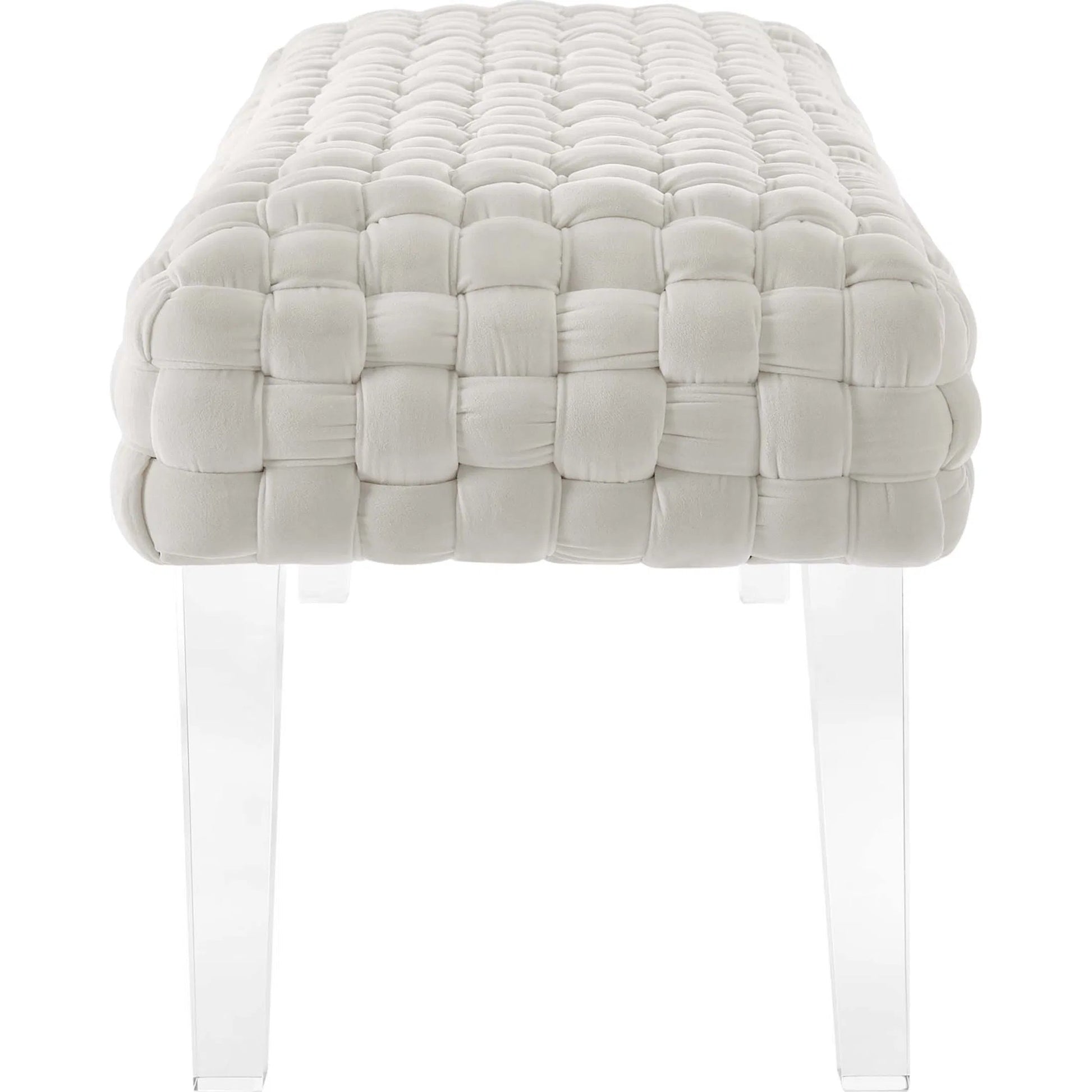 Skagway Woven Ottoman by Evans & Londeen. Made from plywood, seat: top foam density 38kg, m3 with thickness 20mm, 100% polyester, white foot pad at the bottom, solid wood in a modern style.