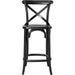 Easton Counter Stool by Evans & Londeen. Made from seat board is chinese elm wood, white foot pins in a transitional style.
