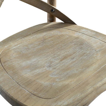 Easton Bar Stool by Evans & Londeen. Made from seat board is chinese elm wood, white foot pins in a transitional style.