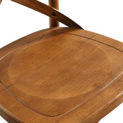 Easton Bar Stool by Evans & Londeen. Made from seat board is chinese elm wood, white foot pins in a transitional style.
